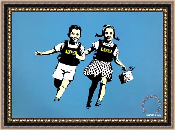 Banksy Jack And Jill, 2005 Framed Painting