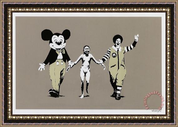 Banksy Napalm, 2004 Framed Print