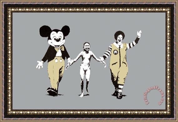 Banksy Napalm Framed Painting