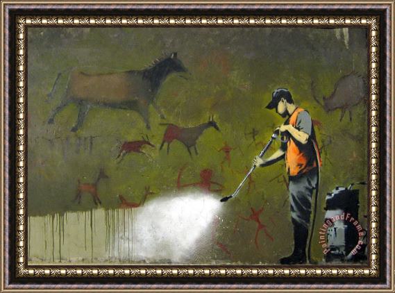 Banksy Whitewash Framed Painting