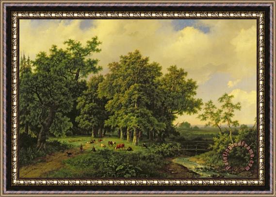 Barend Cornelis Koekkoek Landscape Framed Print