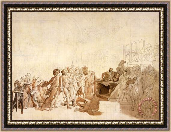 Baron Francois Gerard The 10th of August, 1792 Framed Painting
