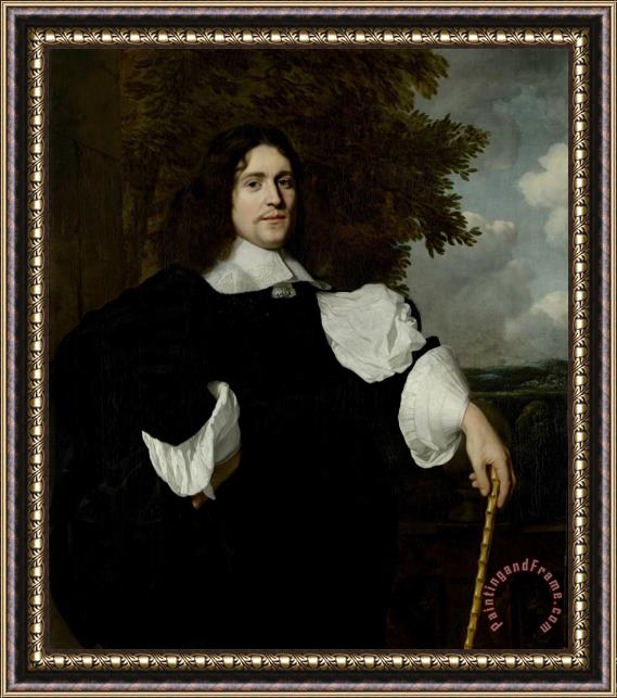 Bartholomeus Van Der Helst Portrait of Jacobus Trip, Weapons Dealer in Amsterdam And Dordrecht Framed Painting