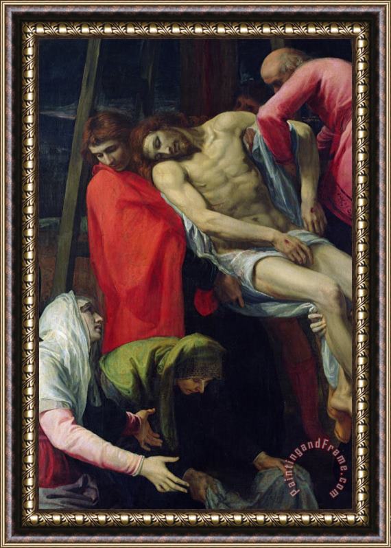 Bartolome Carducci The Descent from the Cross Framed Painting
