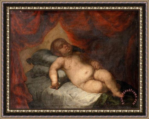 Bartolome Esteban Murillo Infant Christ Asleep Framed Painting