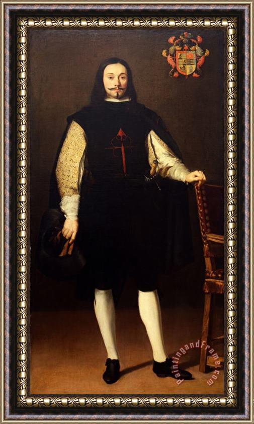 Bartolome Esteban Murillo Portrait of Don Diego Felix De Esquivel Y Aldama Framed Painting