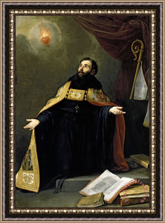Bartolome Esteban Murillo Saint Augustine in Ecstasy, 1665 75 Framed Print