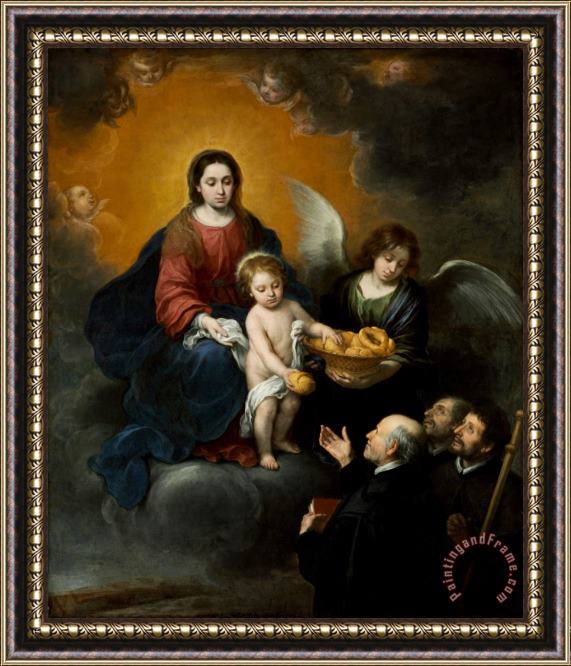 Bartolome Esteban Murillo The Infant Christ Distributing Bread to The Pilgrims Framed Painting