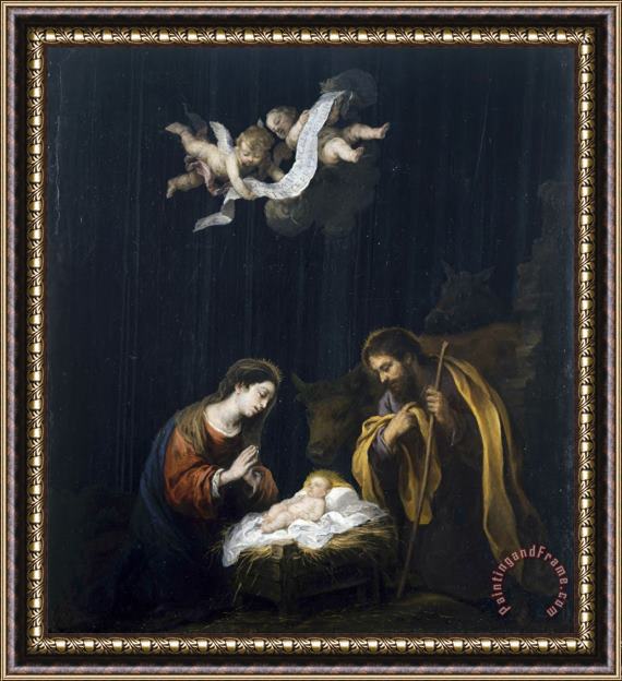 Bartolome Esteban Murillo The Nativity Framed Painting