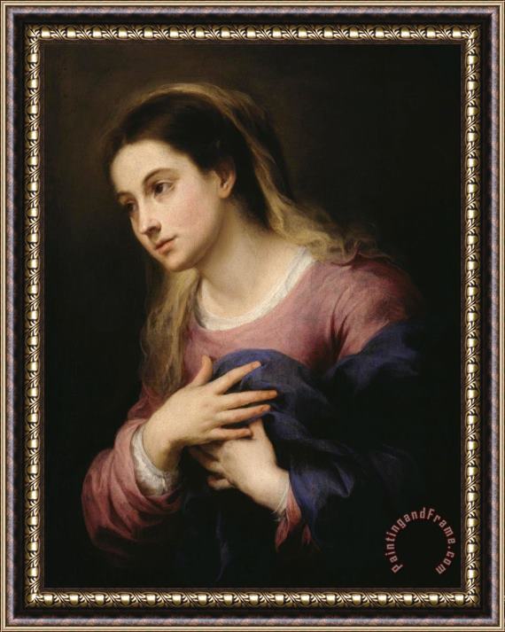 Bartolome Esteban Murillo The Virgin of The Annunciation Framed Painting