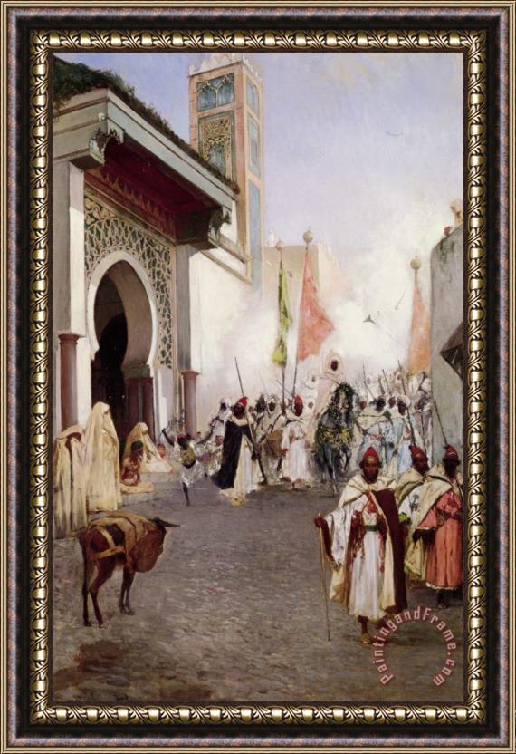 Benjamin Jean Joseph Constant Entering Constantinople Framed Painting