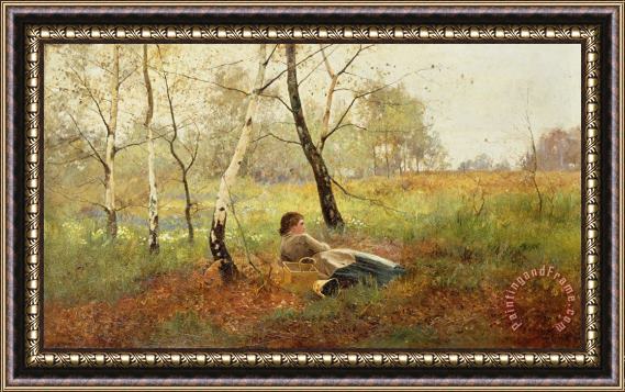 Benjamin Sigmund Resting Framed Painting