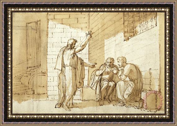 Benjamin West Conversioin of Onesimus Framed Painting