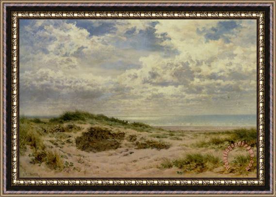 Benjamin Williams Leader A Fine Morning on The Sussex Coast Framed Painting