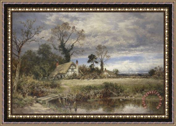 Benjamin Williams Leader A Gleam Before The Storm Framed Painting