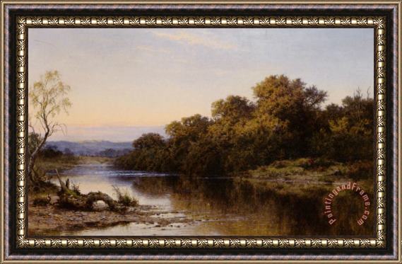 Benjamin Williams Leader An Autumn Evening on The Lledr North Wales Framed Print