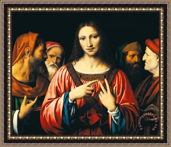 Bernardino Luini Christ Among The Doctors Framed Painting
