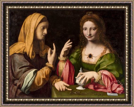 Bernardino Luini The Conversion of The Magdalen Framed Print