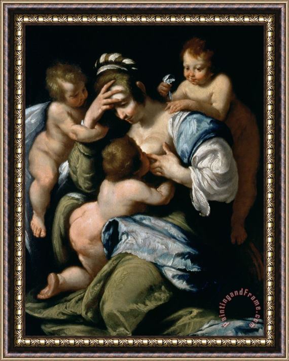 Bernardo Strozzi Charity Framed Painting