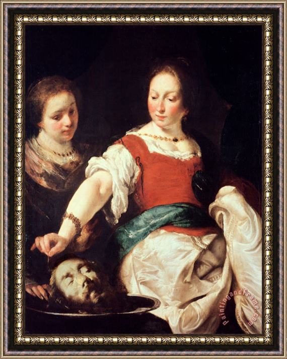 Bernardo Strozzi Salome Framed Painting
