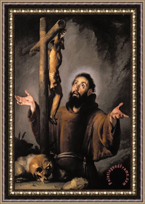 Bernardo Strozzi St. Francis Framed Painting