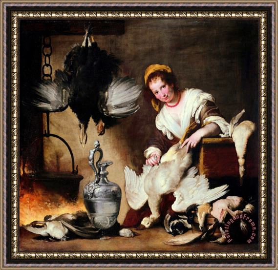 Bernardo Strozzi The Cook Framed Painting