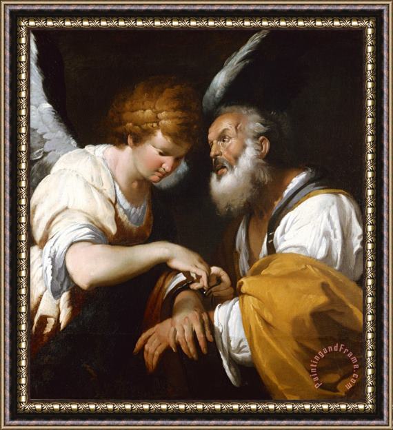 Bernardo Strozzi The Release of St Peter Framed Painting
