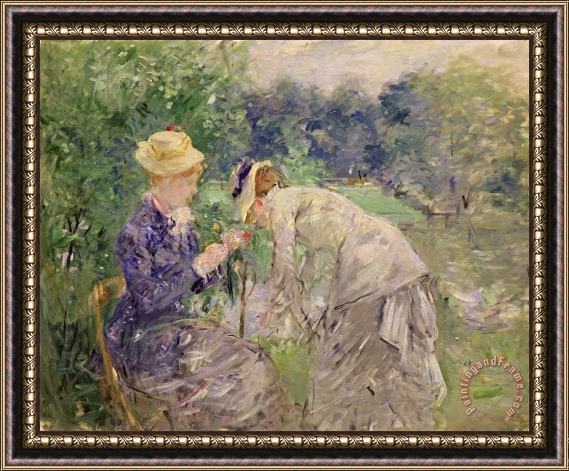 Berthe Morisot In the Bois de Boulogne Framed Print