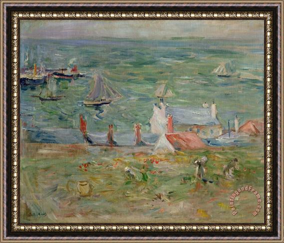 Berthe Morisot The Port of Gorey on Jersey Framed Print
