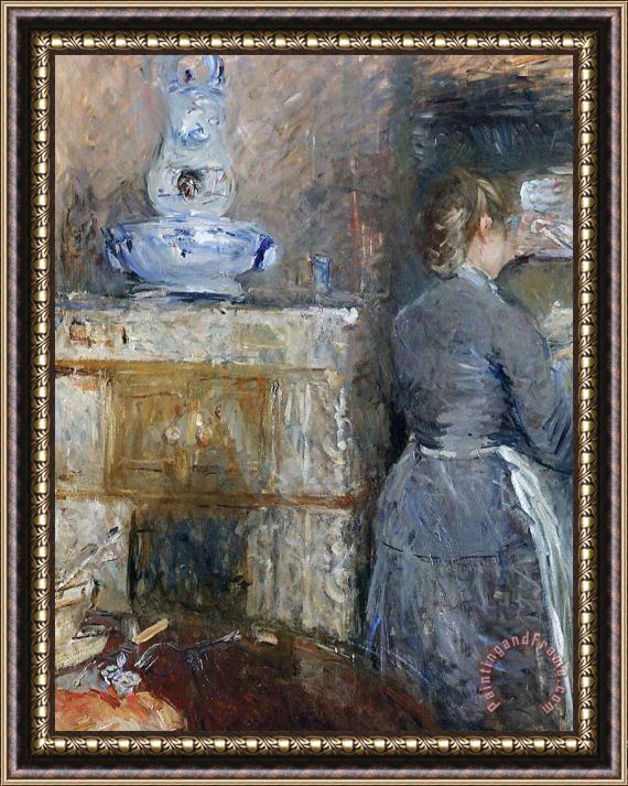 Berthe Morisot The Rouart S Dining Room Framed Painting