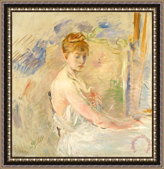 Berthe Morisot Young Girl Getting Up Framed Painting