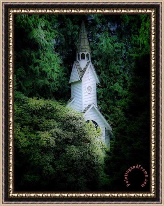 Blair Wainman Chapel in the Woods Framed Painting