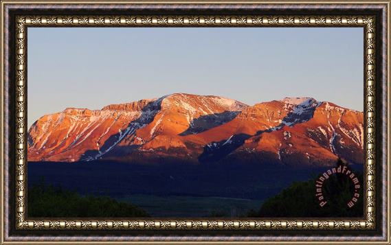 Blair Wainman Sunset on Sofa Mountain Framed Print