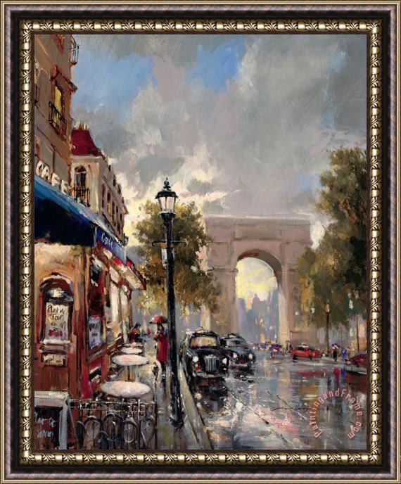 brent heighton Arc De Triomphe Avenue Framed Print