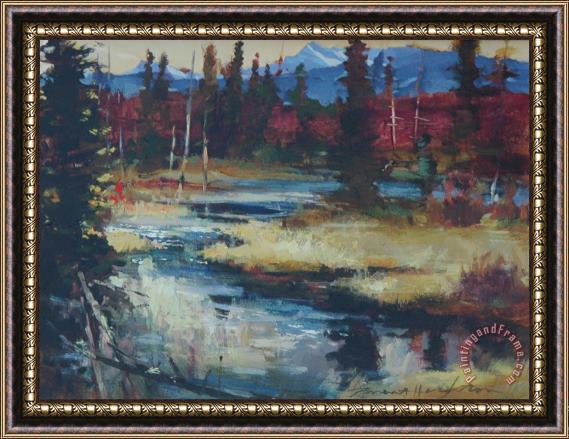 brent heighton Clear Water Camp Framed Painting