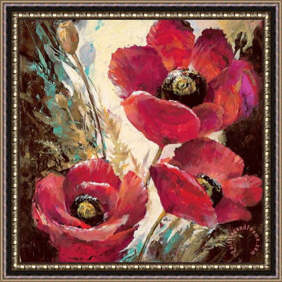 brent heighton Influential Poppy Framed Painting