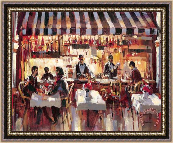 brent heighton Patio Dining Framed Painting
