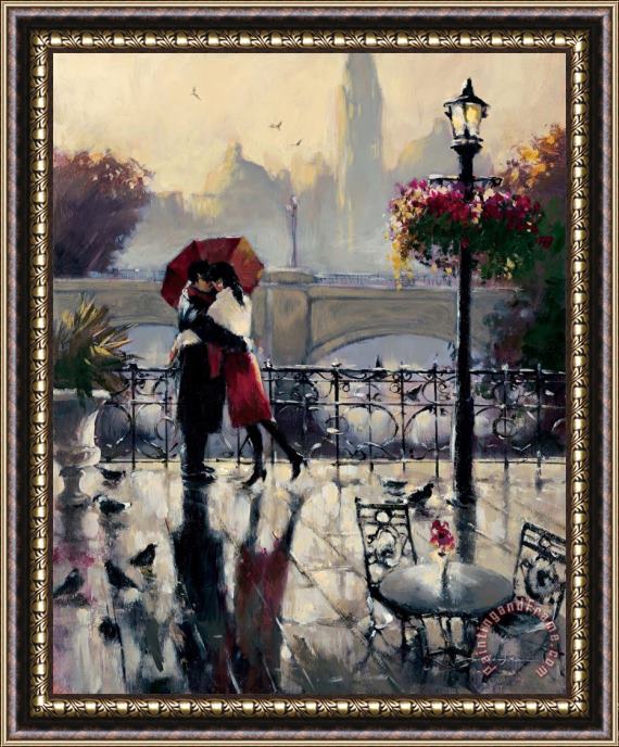 brent heighton Romantic Embrace Framed Painting