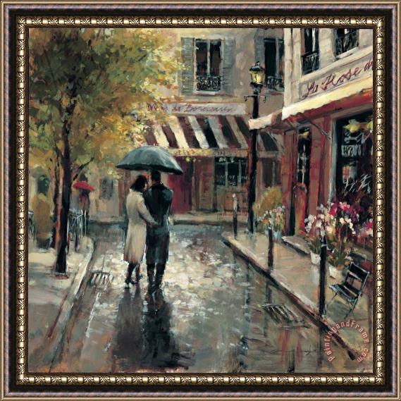 brent heighton Romantic Stroll Framed Painting
