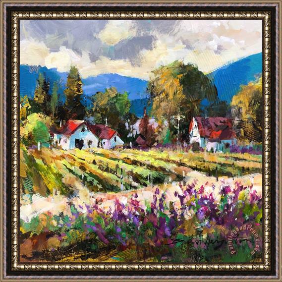 Brent Heighton Wine Country Framed Painting