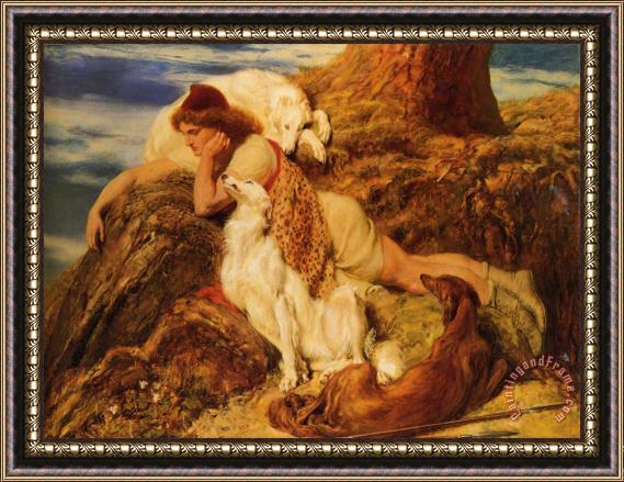Briton Riviere Endymion Framed Painting