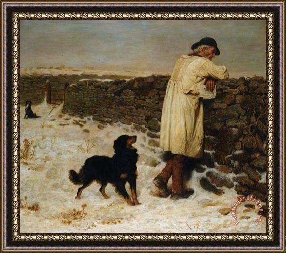 Briton Riviere War Time Framed Painting