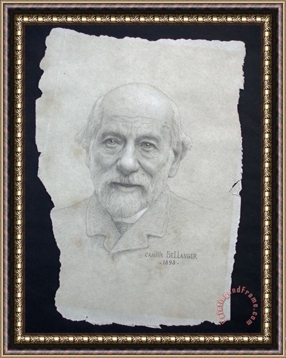 Camille Felix Bellanger Old Man Framed Print