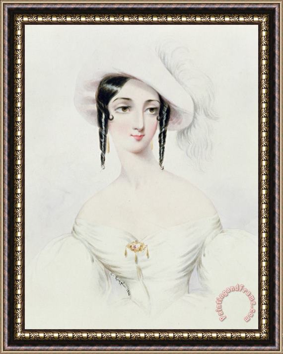 Camille Joseph Roqueplan Portrait Of Lola Montez Framed Print