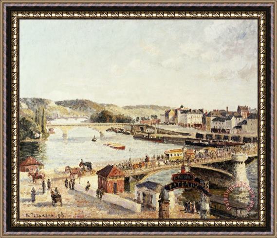 Camille Pissarro Afternoon Sun, Rouen Framed Painting