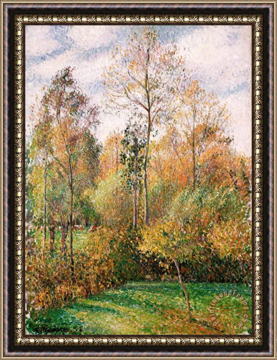 Camille Pissarro Automne, Peupliers, Eragny (autumn, Poplars, Eragny) Framed Print