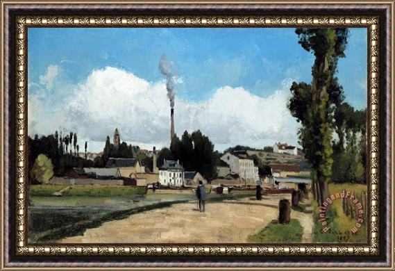 Camille Pissarro Bords De L'oise a Pontoise (banks of The Oise at Pontoise) Framed Print