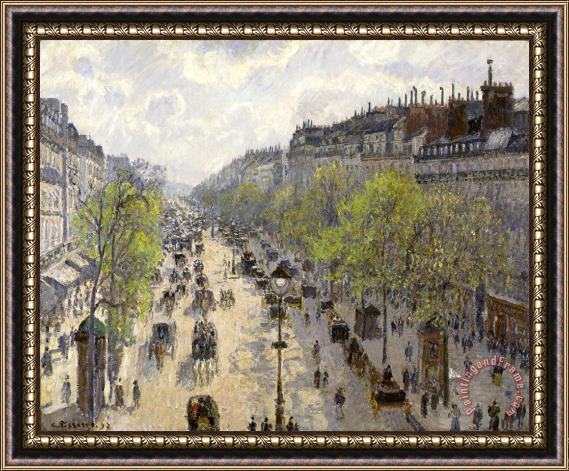 Camille Pissarro Boulevard Montmartre, Spring Framed Print