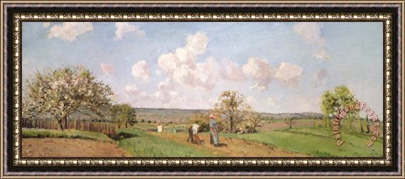 Camille Pissarro In the fields Framed Print
