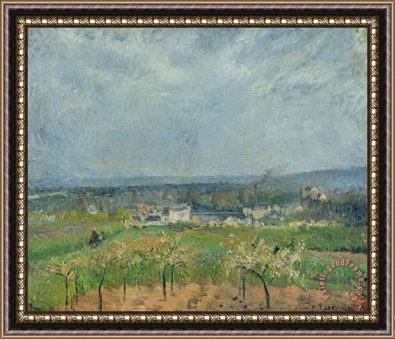 Camille Pissarro Landscape in Pontoise Framed Print